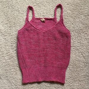 Pilcro Pink Knit Women's Tank Top